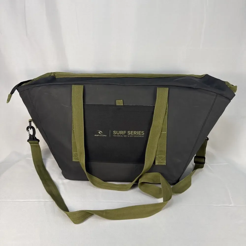 Rip Curl Black and Olive Green Surf Series Duffle Tote